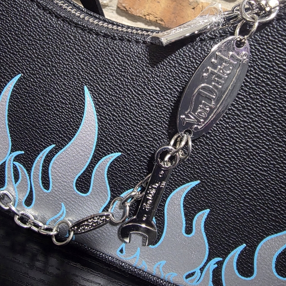 Von Dutch Silver Flame Women's Bag - Picture 4 of 6